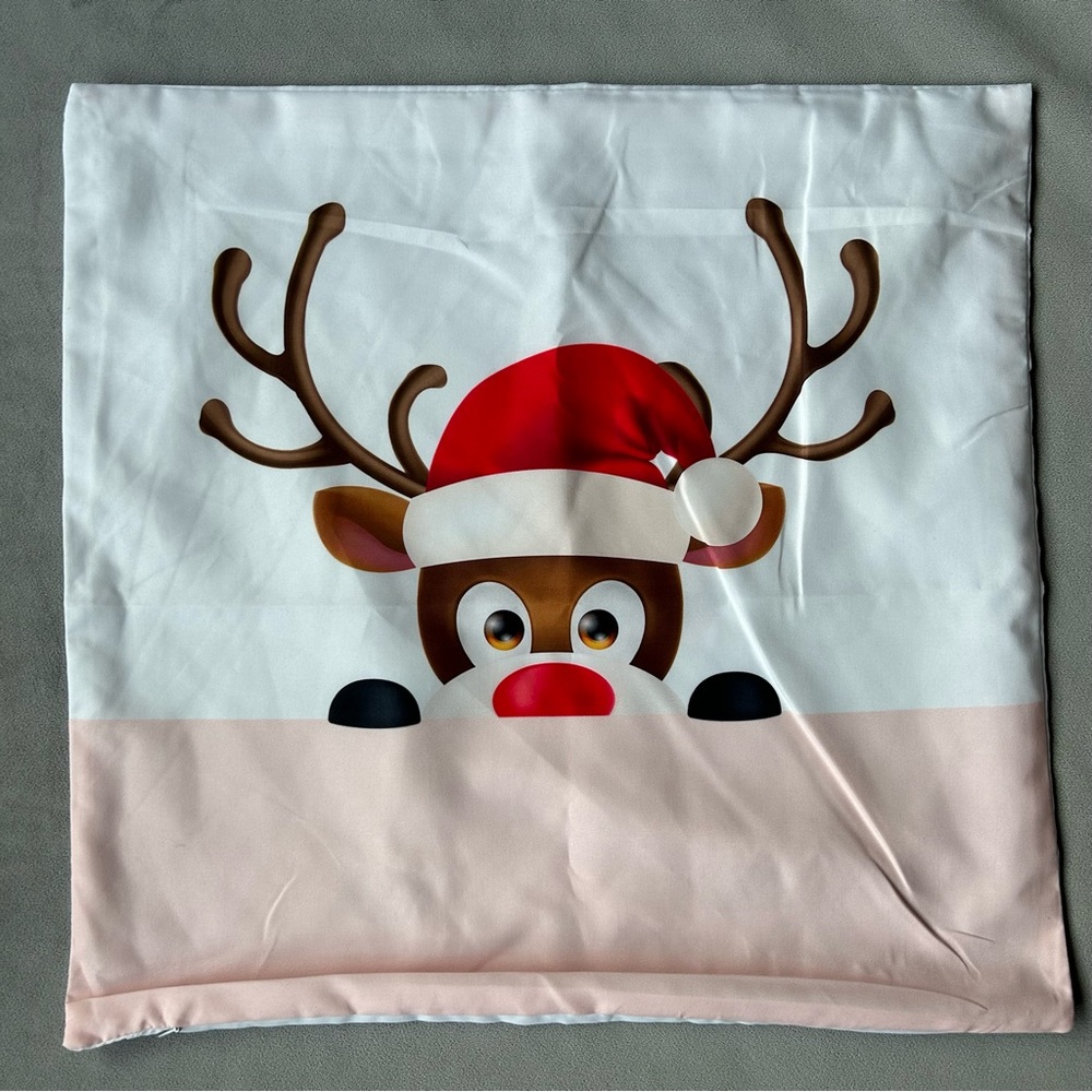Cushion Cover ~ Rudolph ~ Brand New!